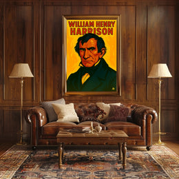 William Henry Harrison Scenic Wanderlust Poster