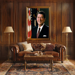 Presidential Study – Dwight D. Eisenhower at Cabinet Table Poster