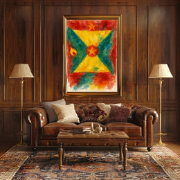 Vibrant Abstract Flag Poster