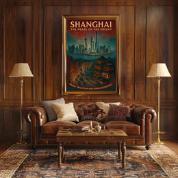 Shanghai The Pearl of the Orient Poster