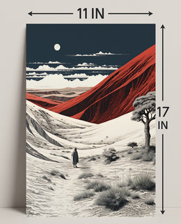 Desert Wanderer Poster