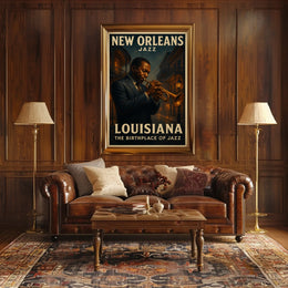 New Orleans The Birthplace Of Jazz Poster
