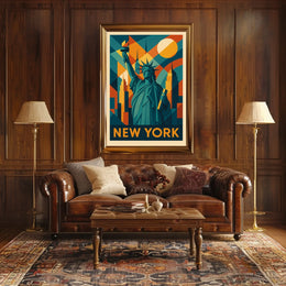 New York Iconic Skyline Poster
