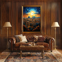 Middle Eastern Cityscape Cultural or Heritage Poster
