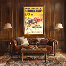 Road Racing at Brooklands Poster