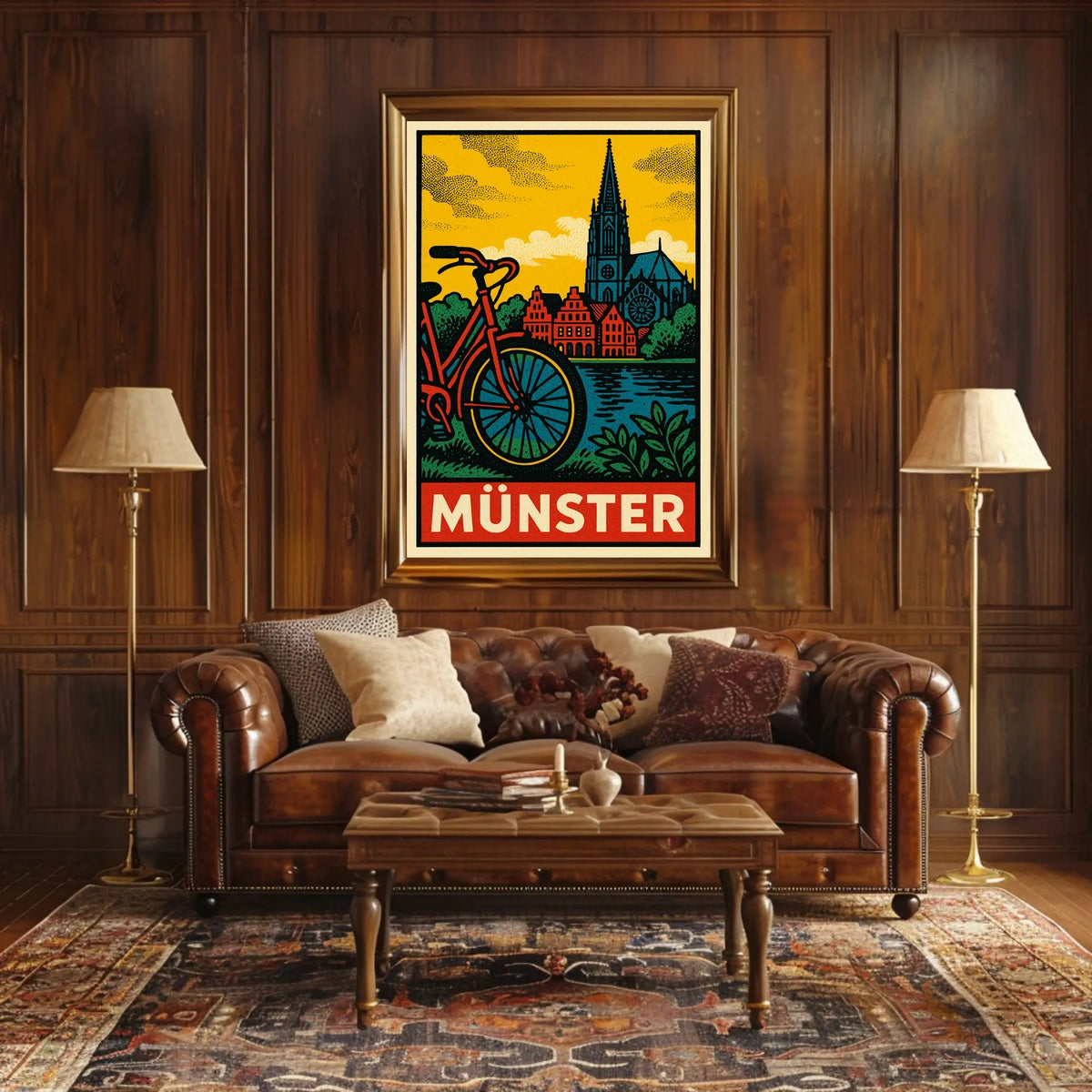 Münster Travel Poster