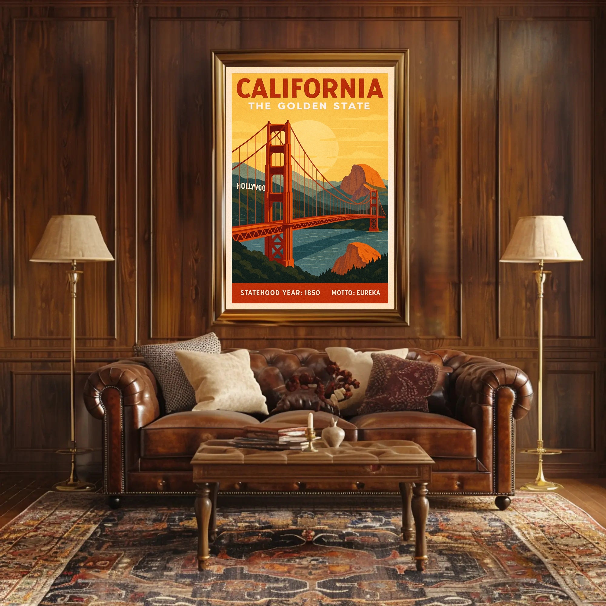 California The Golden State Poster
