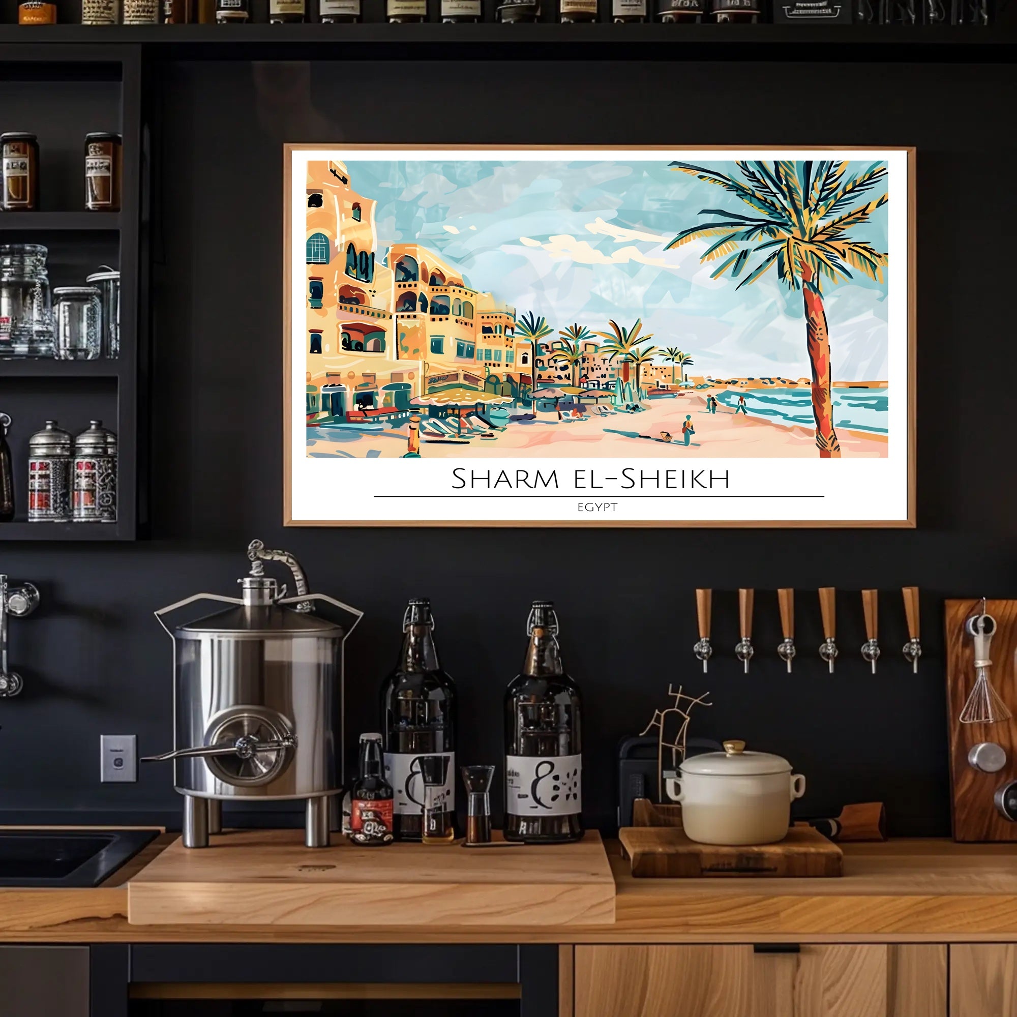 Vibrant Shores of Sharm El-Sheikh Poster PosterGoat