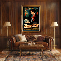 Thurston Magician Vintage Poster with Mystical Supernatural Theme