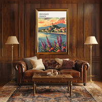 Charming Coastal Village in Provence Travel Poster
