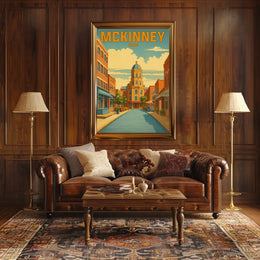 McKinney, Texas A Vintage Tribute Poster