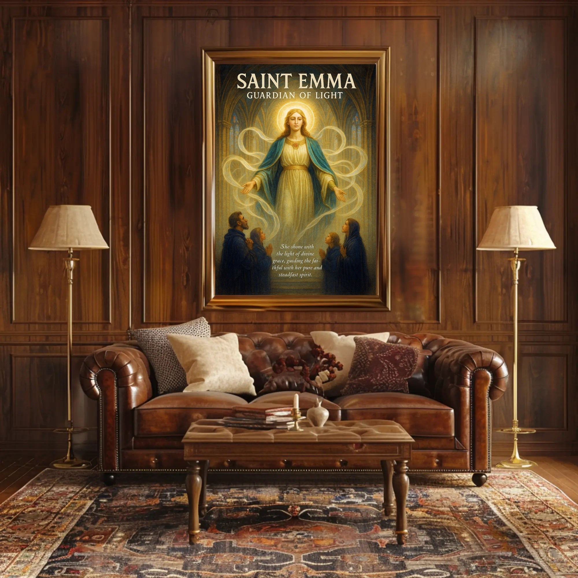 Saint Emma Guardian of Light Poster PosterGoat