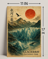 Glacier Bay Vintage National Park Poster