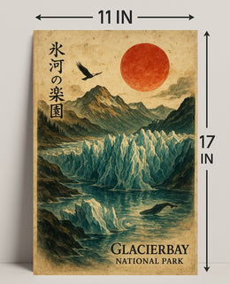 Glacier Bay Vintage National Park Poster