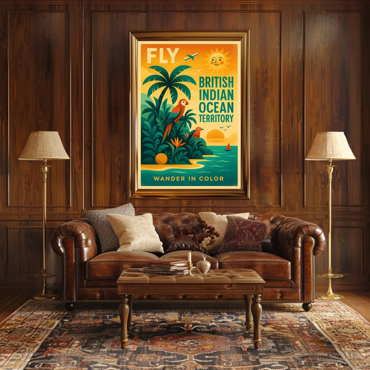 Fly to the British Indian Ocean Territory Poster