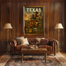 Texas Heritage Montage Poster