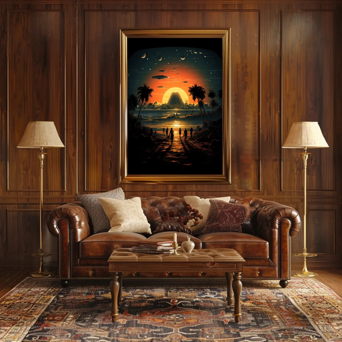 Cosmic Sunset Poster