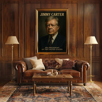 Jimmy Carter 39th President Poster Vintage Wall Art Gift