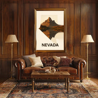Nevada Landscape Reflection Poster