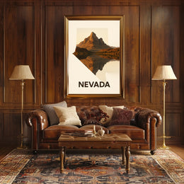 Nevada Landscape Reflection Poster