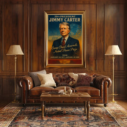 Jimmy Carter Legacy Vintage Presidential Poster