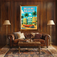 Miami Beach Vibes Poster PosterGoat
