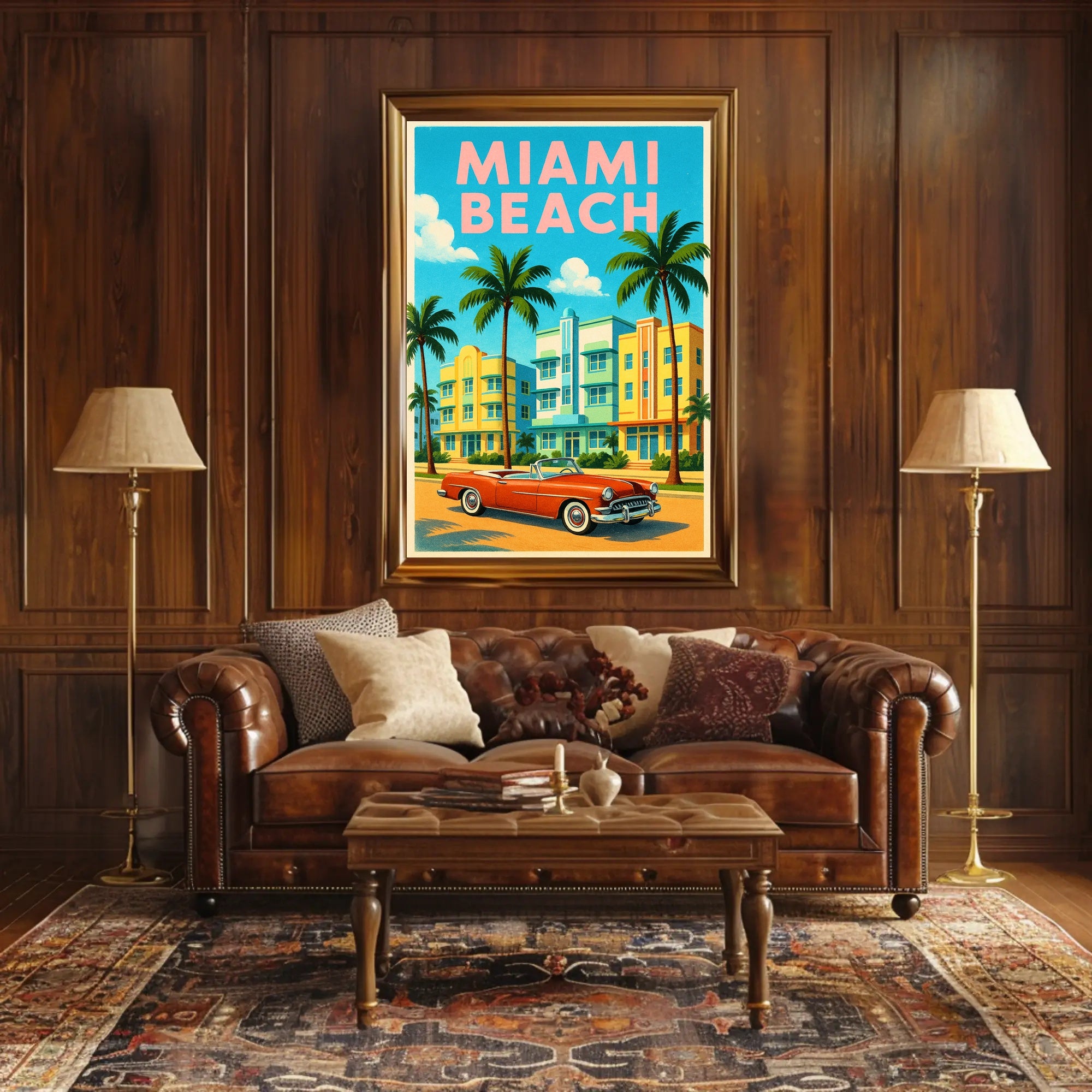 Miami Beach Vibes Poster PosterGoat