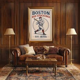 Boston Red Stockings Est. 1870s Poster PosterGoat