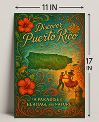 Discover Puerto Rico Vintage Poster Art PosterGoat