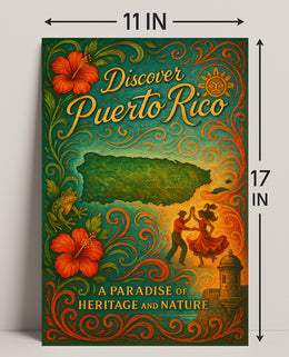 Discover Puerto Rico Vintage Poster Art PosterGoat