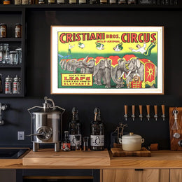Cristiani Bros. Wild-Animal Circus Poster