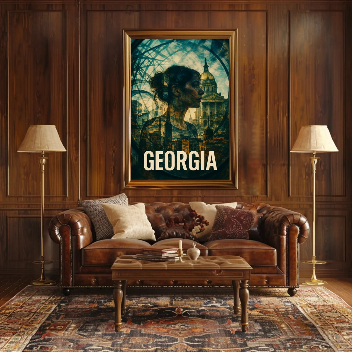 Georgia A Fusion of History and Modernity Poster