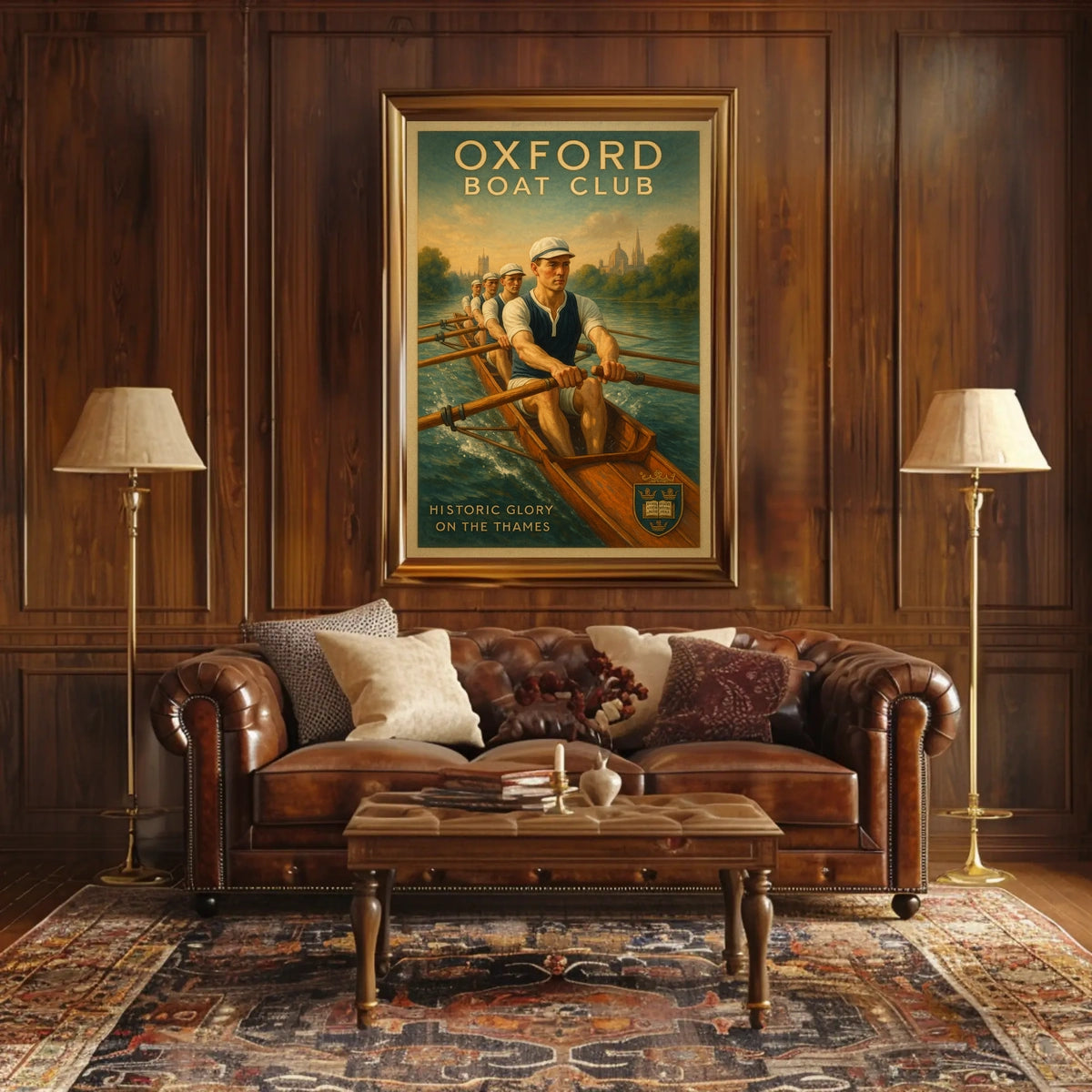 Oxford Boat Club Historic Glory on the Thames Poster