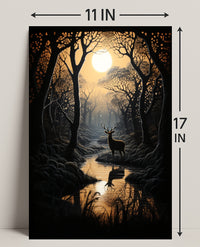 Enchanted Forest At Dusk Poster