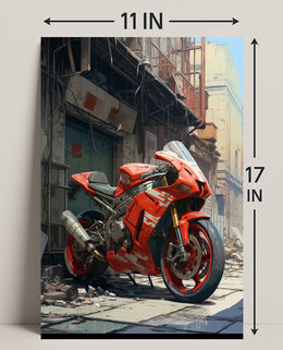 Urban Motorcycle Dream Poster PosterGoat