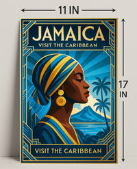 Discover Jamaica Visit the Caribbean Poster PosterGoat