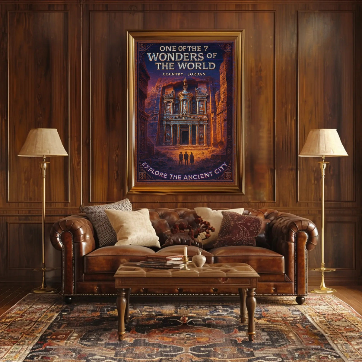 Petra One of the 7 Wonders of the World Poster