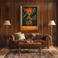 St. Michael Protector In Art Poster