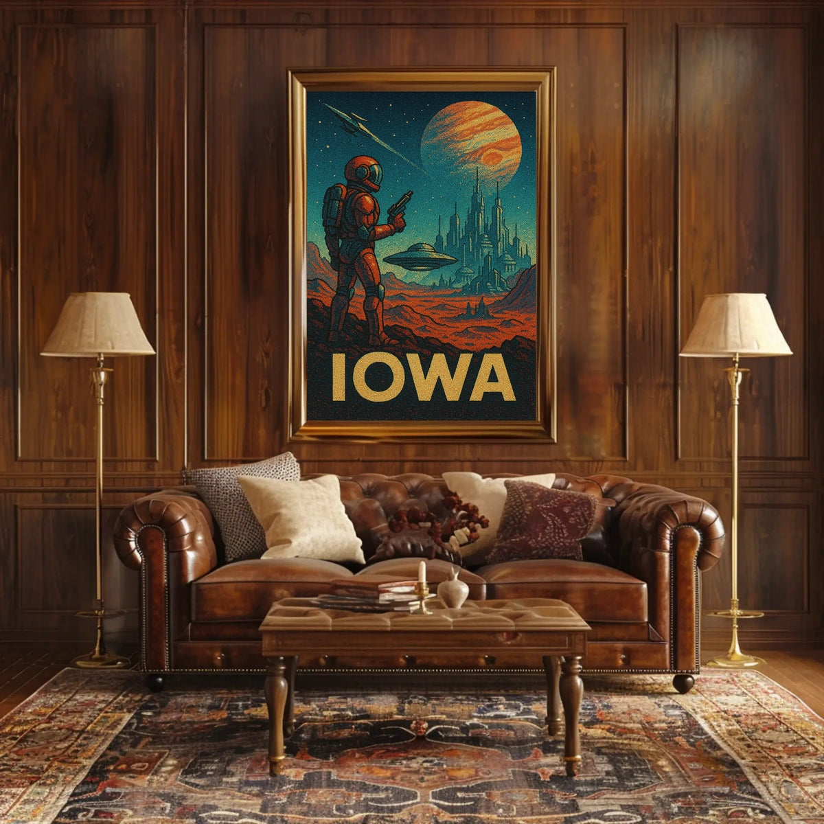 Iowa In Space Poster