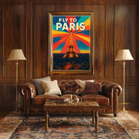 Fly to Paris Poster