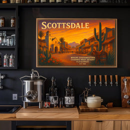 Scottsdale Southwestern Charm Travel Poster