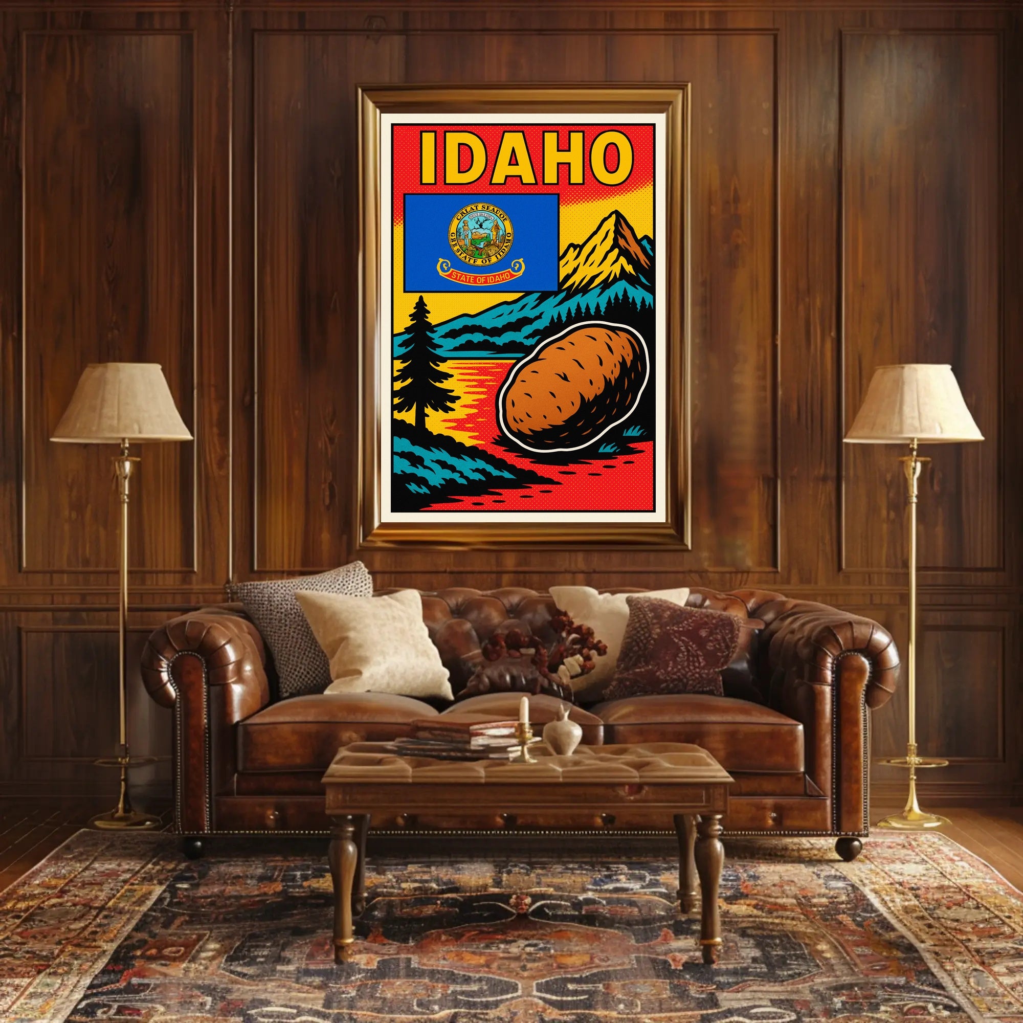 Idaho The Gem State Poster PosterGoat