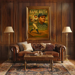 Baseball Legend Nostalgic Sports Poster PosterGoat