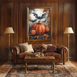 Halloween Whimsy Art Print - Abstract, Artistic Poster