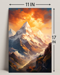 Majestic Mountain Landscape Poster