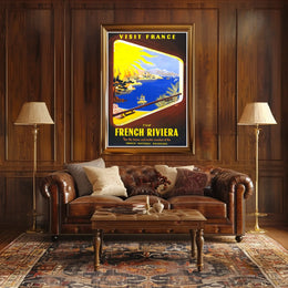 Visit France The French Riviera Poster