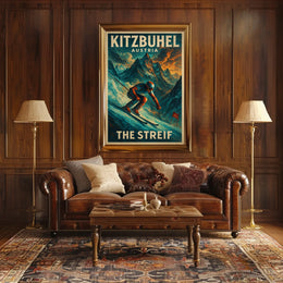 Kitzbühel, Austria The Streif Poster
