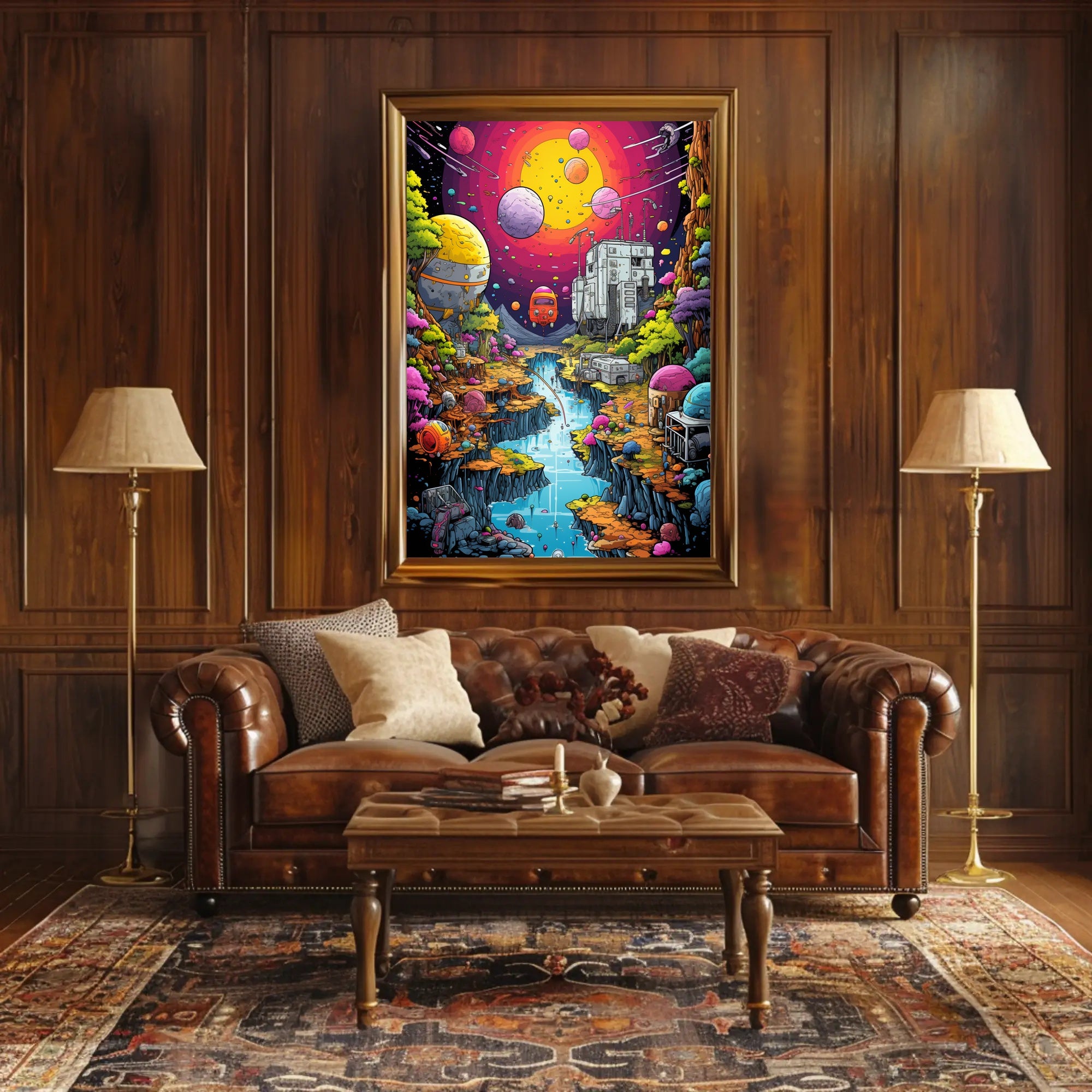 Cosmic Landscape Adventure Poster PosterGoat