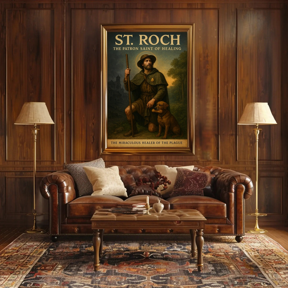 St. Roch The Patron Saint of Healing Poster