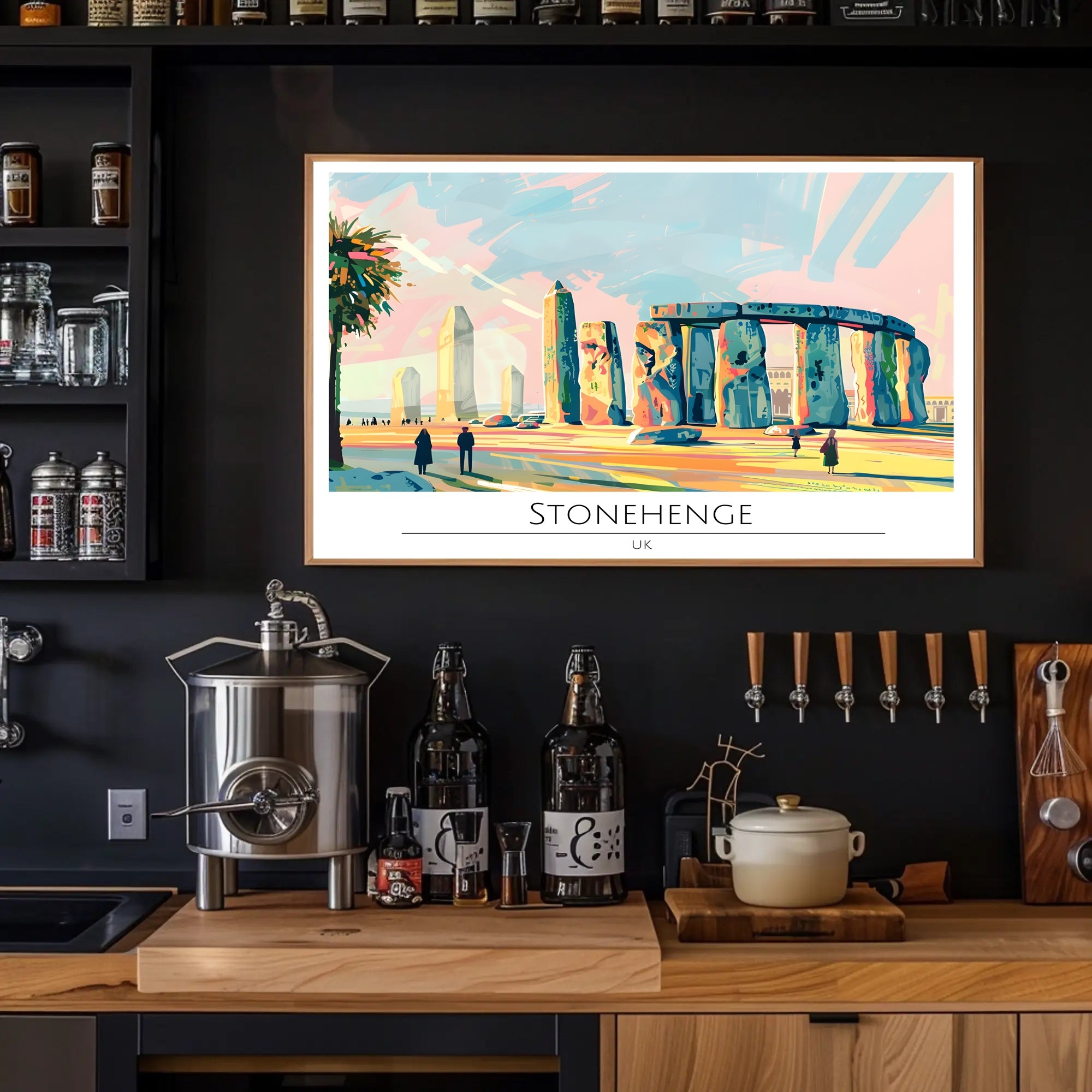 Stonehenge Illustration Poster PosterGoat